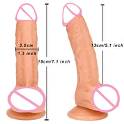 🍆 Oversized Realistic Dildo – Huge Penis with Suction Cup