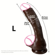 🍆 Oversized Realistic Dildo – Huge Penis with Suction Cup