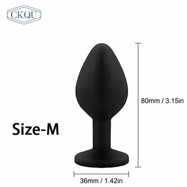 Silicone Anal Plug with Round Head – Unisex Pleasure Trainer 🍑 | Little Secret Store