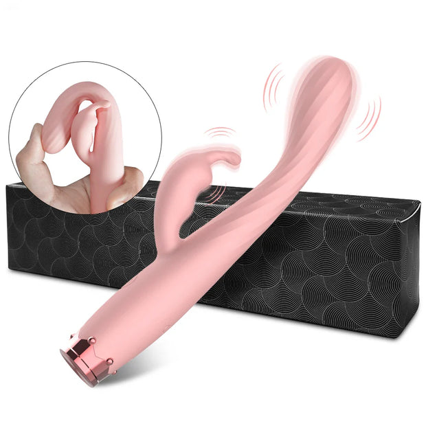 Beginner G-Spot Rabbit Vibrator for Women – Clit & Vagina Stimulator 💖
