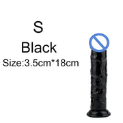 5-Color Jelly Suction Cup Dildo 🍑 Soft & Transparent G-Spot Pleasure Toy