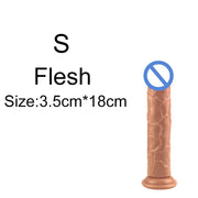 5-Color Jelly Suction Cup Dildo 🍑 Soft & Transparent G-Spot Pleasure Toy