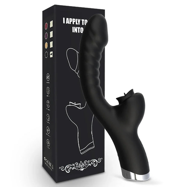 Tongue Licking Vibrator 💋 2-in-1 Clitoral & G-Spot Stimulator – Little Secret Store