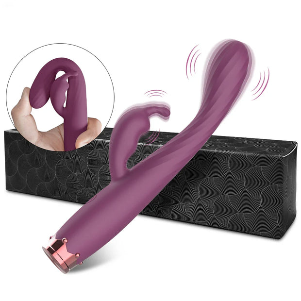 Beginner G-Spot Rabbit Vibrator for Women – Clit & Vagina Stimulator 💖