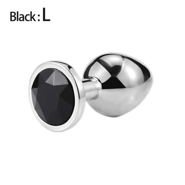 💎 Metal Diamond Anal Plug – Multi Size Pleasure
