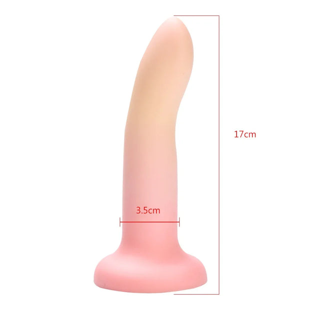 🍆 Realistic Liquid Silicone Dildo – Strong Suction Cup Pleasure Toy