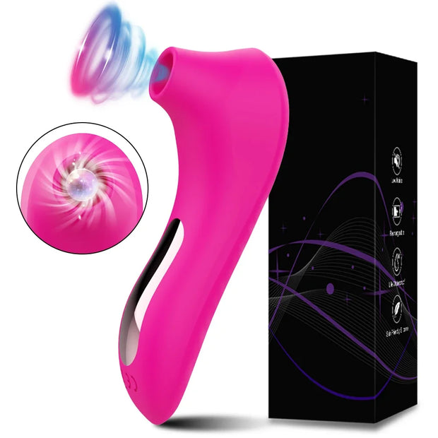 💋 Ultimate Clit Sucking & Oral Licking Vibrator – Magnetic Charging, 7 Modes of Bliss