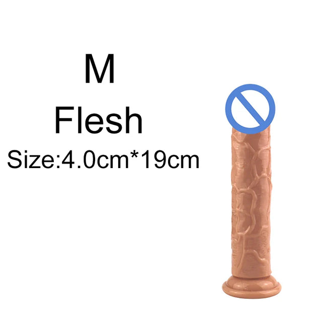 5-Color Jelly Suction Cup Dildo 🍑 Soft & Transparent G-Spot Pleasure Toy