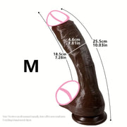 🍆 Oversized Realistic Dildo – Huge Penis with Suction Cup