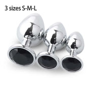 💎 Metal Diamond Anal Plug – Multi Size Pleasure
