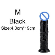 5-Color Jelly Suction Cup Dildo 🍑 Soft & Transparent G-Spot Pleasure Toy