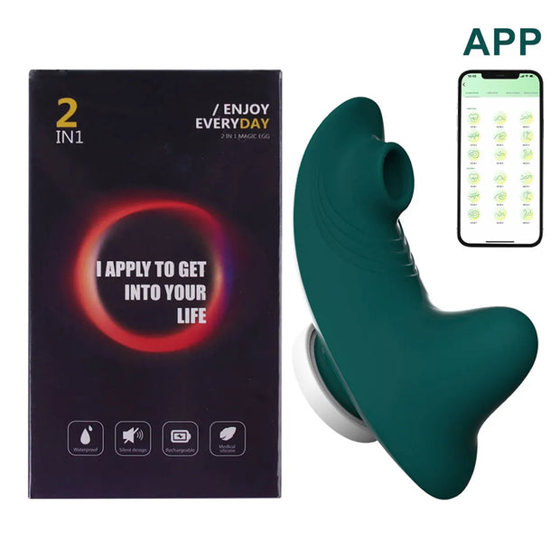 Wearable Panty Vibrator with Clit Sucker 💦 App-Controlled | Little Secret Store