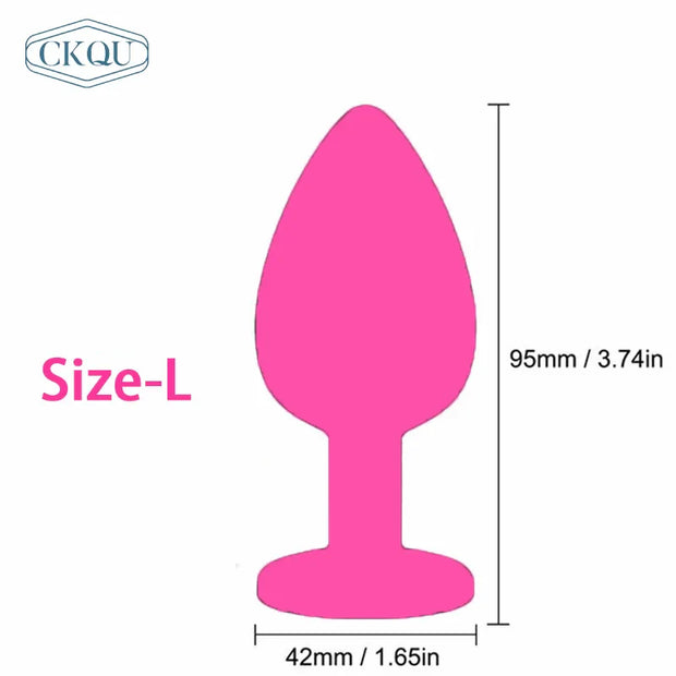 Silicone Anal Plug with Round Head – Unisex Pleasure Trainer 🍑 | Little Secret Store