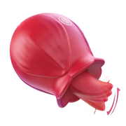 🌹 Rose Clit Sucking Vibrator – Tongue Lick & G-Spot Teaser