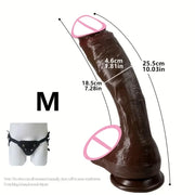 🍆 Oversized Realistic Dildo – Huge Penis with Suction Cup