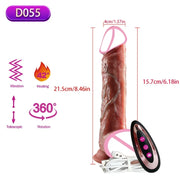 Realistic Thrusting & Vibrating Dildo – Remote Control Pleasure Toy 💦