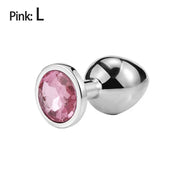 💎 Metal Diamond Anal Plug – Multi Size Pleasure