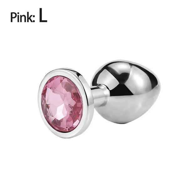 💎 Metal Diamond Anal Plug – Multi Size Pleasure
