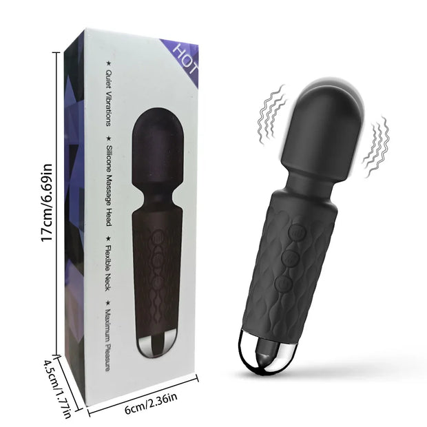💖 Powerful Silicone Clitoral & G-Spot Vibrator – Multi-Mode AV Massager