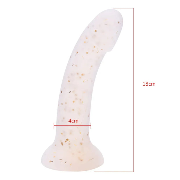 🍆 Realistic Liquid Silicone Dildo – Strong Suction Cup Pleasure Toy