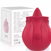 🌹 Rose Tongue Licking Vibrator – Clit & Nipple Stimulator for Women