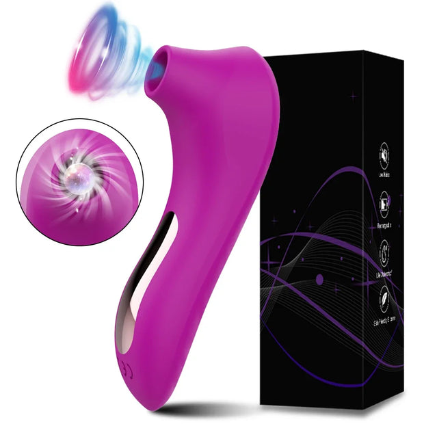 💋 Ultimate Clit Sucking & Oral Licking Vibrator – Magnetic Charging, 7 Modes of Bliss