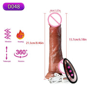 Realistic Thrusting & Vibrating Dildo – Remote Control Pleasure Toy 💦