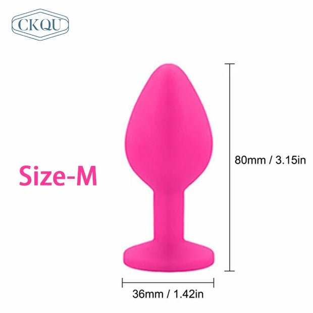Silicone Anal Plug with Round Head – Unisex Pleasure Trainer 🍑 | Little Secret Store
