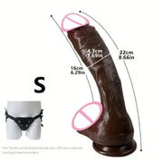 🍆 Oversized Realistic Dildo – Huge Penis with Suction Cup