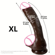 🍆 Oversized Realistic Dildo – Huge Penis with Suction Cup