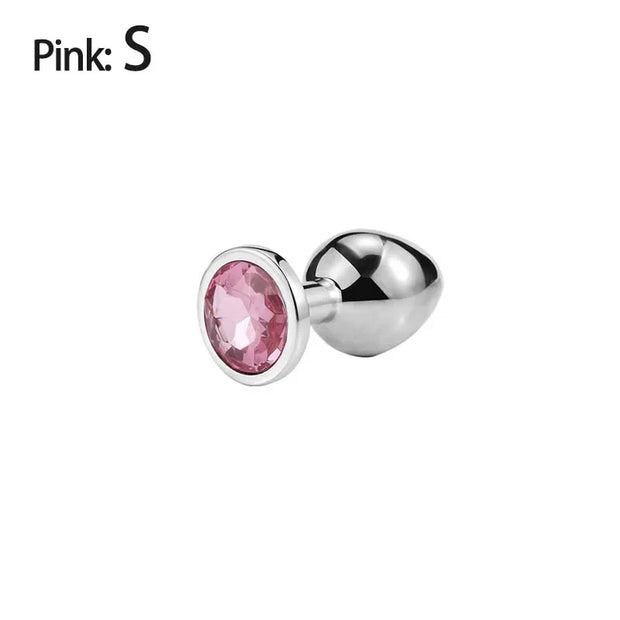 💎 Metal Diamond Anal Plug – Multi Size Pleasure